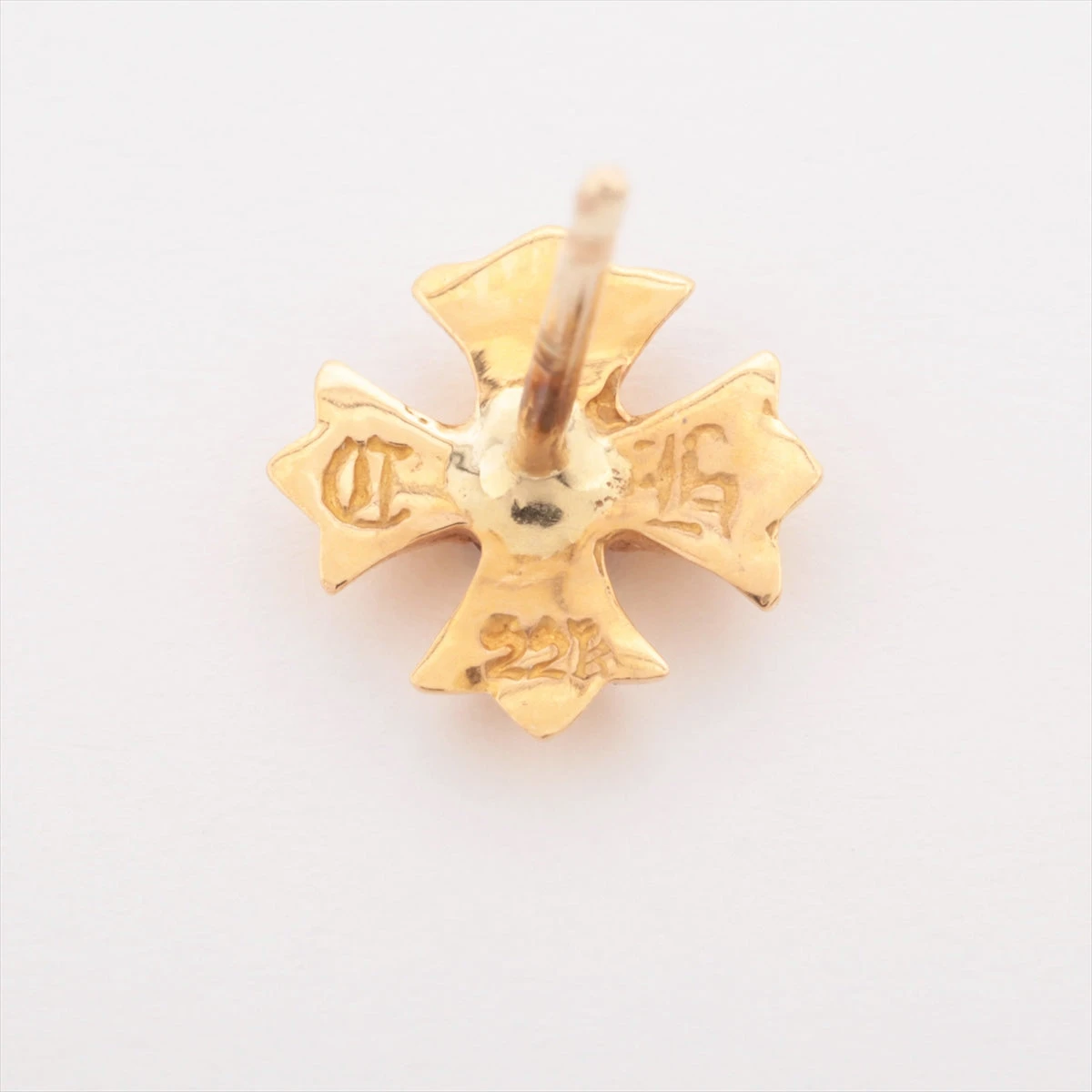 クロムハーツ ピアス 22K CHプラス1ダイヤゴールド クロムハーツ 片耳 クロムハーツ ピアス 22K CHプラス1ダイヤゴールド クロムハーツ
