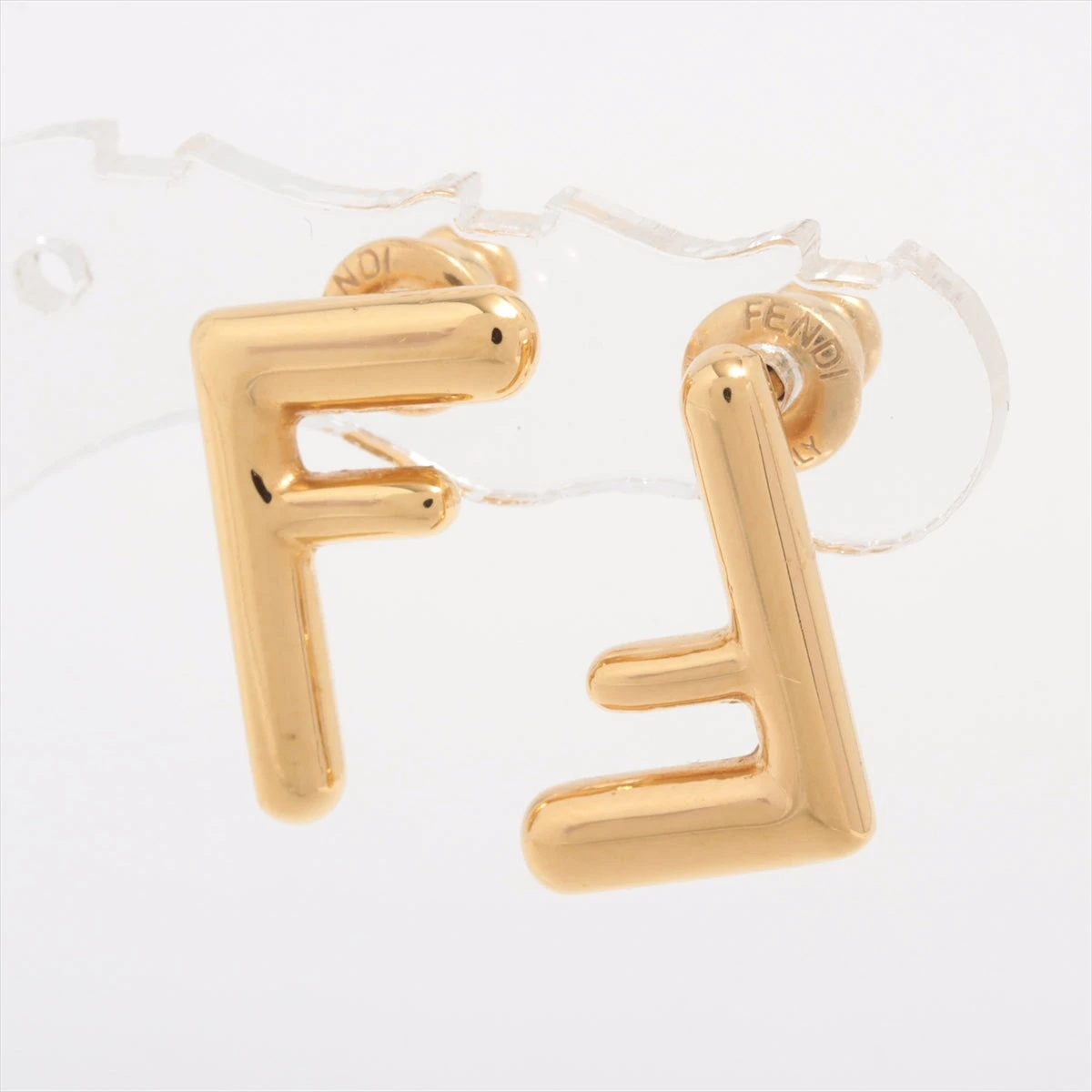 フェンディ FFロゴ ピアス(両耳用) GP ゴールド A2481857｜中古