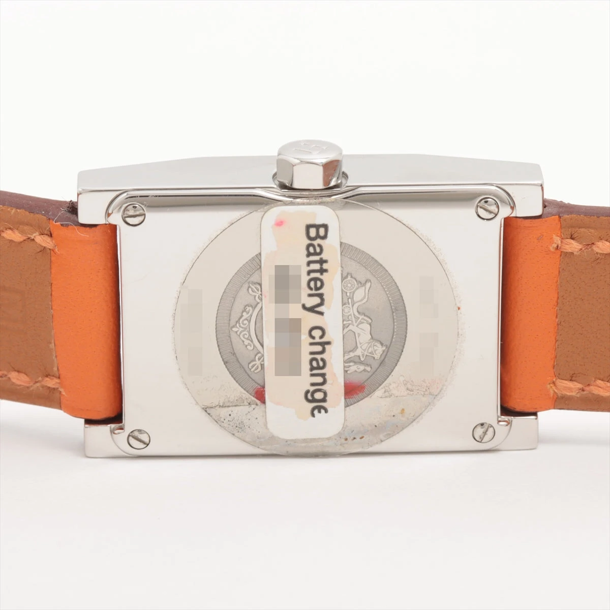 エルメス タンデム TA1.210 革ベルト QZ オレンジ レディース 腕時計 HERMES - エルメス タンデム TA1.210 革ベルト QZ オレンジ