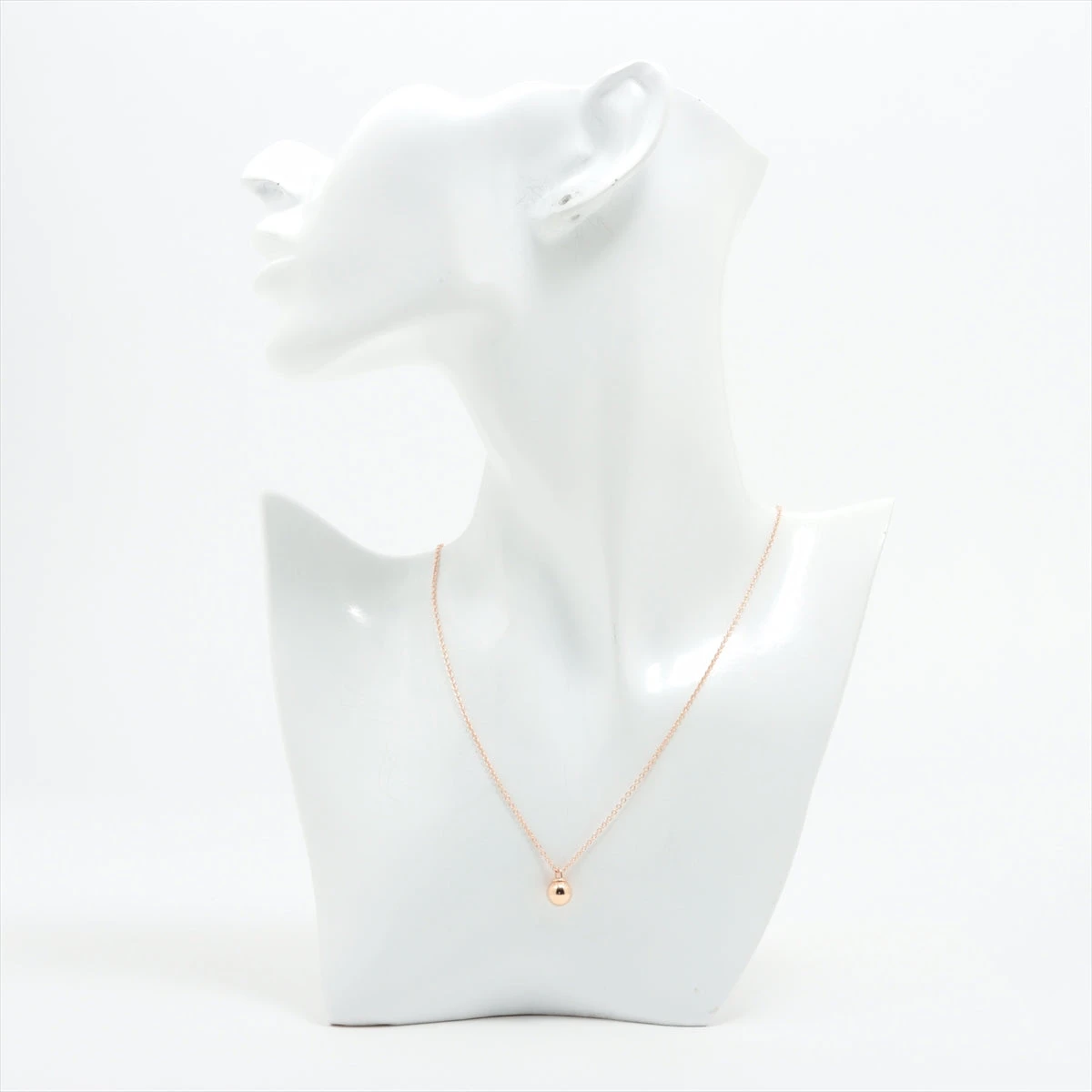 ティファニー 18K YG ハードウェア ボールネックレス 12.4ミリ　750 TIFFANY&Co. ティファニー ハードウェア ボール ネックレス 18金