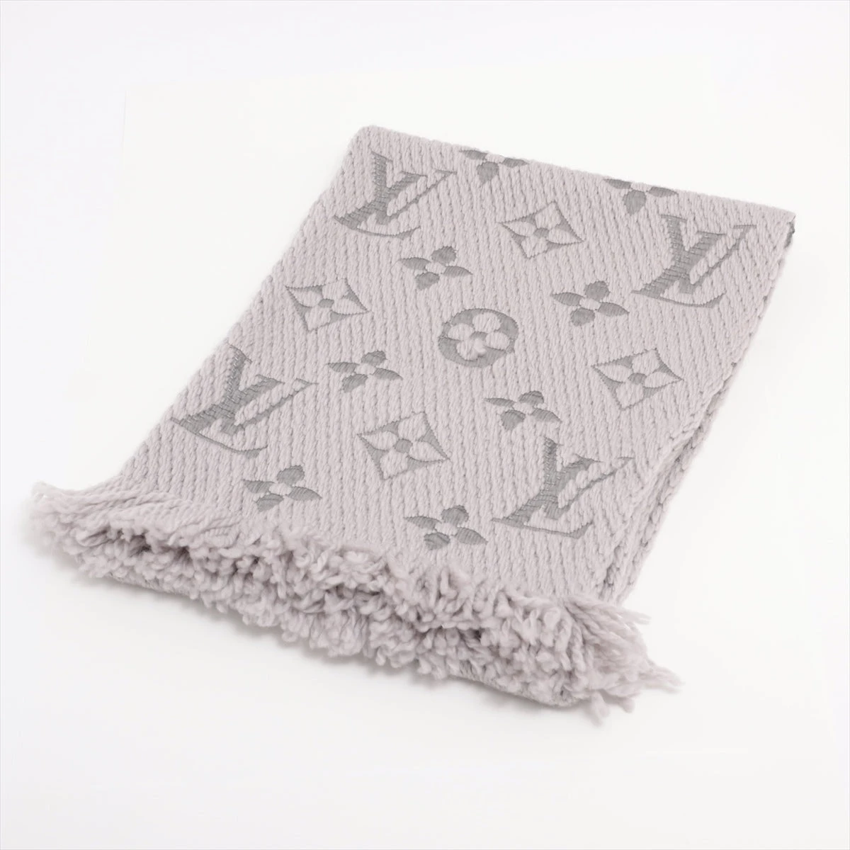 【極美品】ルイヴィトン　エシャルプロゴマニア　マフラーM74742 グリペルル LOUIS VUITTON ルイヴィトン マフラー エシャルプ ロゴマニア
