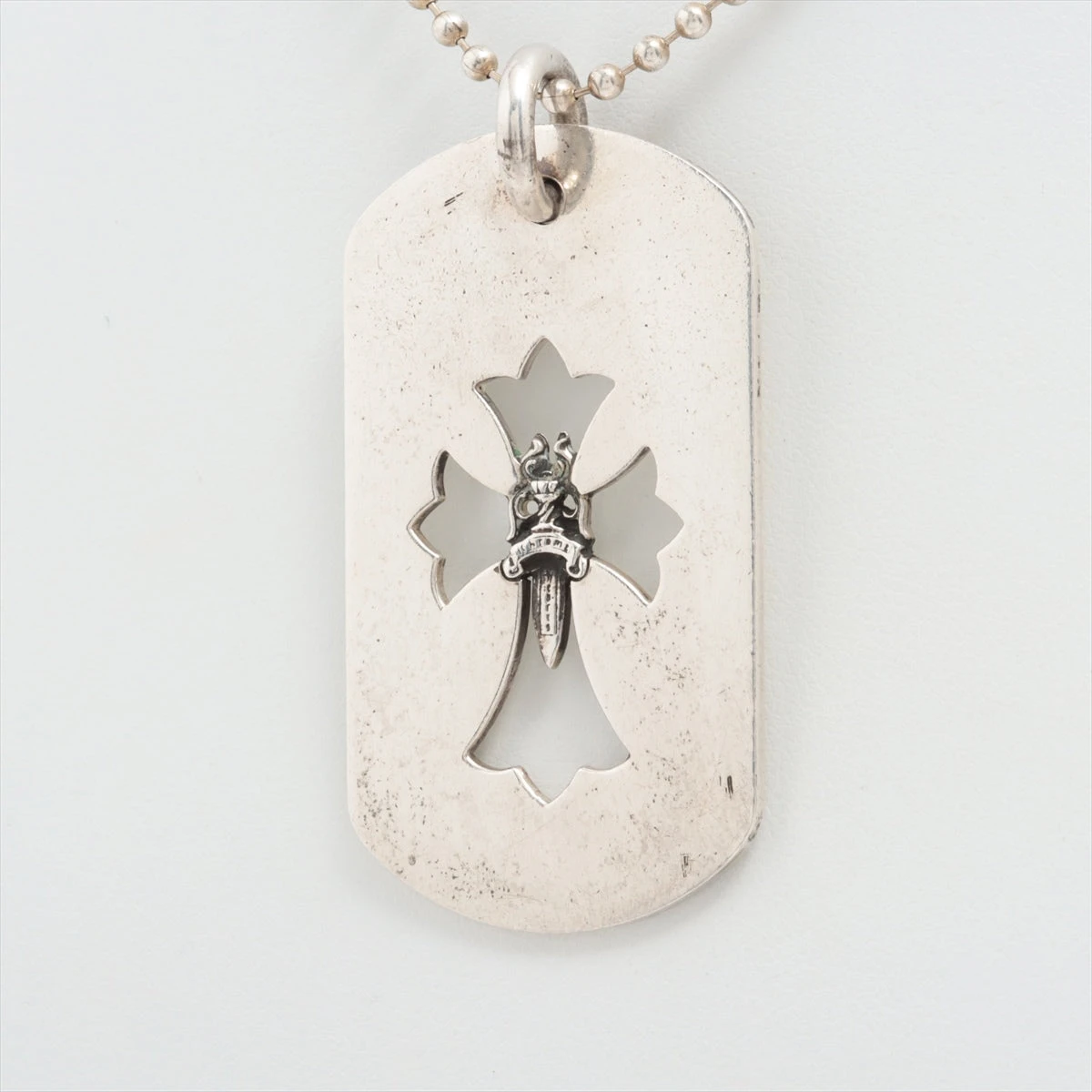 クロムハーツ カットアウトクロス ネックレス 925 26.8g ダガー