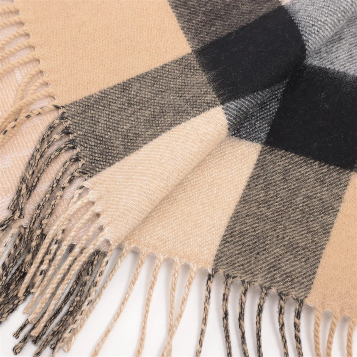 超美品✨希少✨ BURBERRY マフラー カシミヤ ノバチェック TBロゴ総柄 BURBERRY バーバリー マフラー MU 168X30 TBAR BIAS CHK 8099710