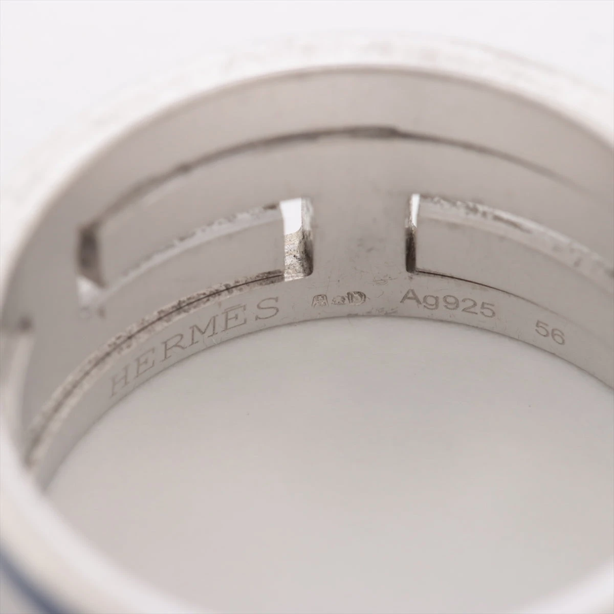 HERMES エルメス　ムーブアッシュ　リング　指輪16号AG925 サイズ56 HERMES エルメス ムーブアッシュ リング 指輪16号AG925 サイズ56