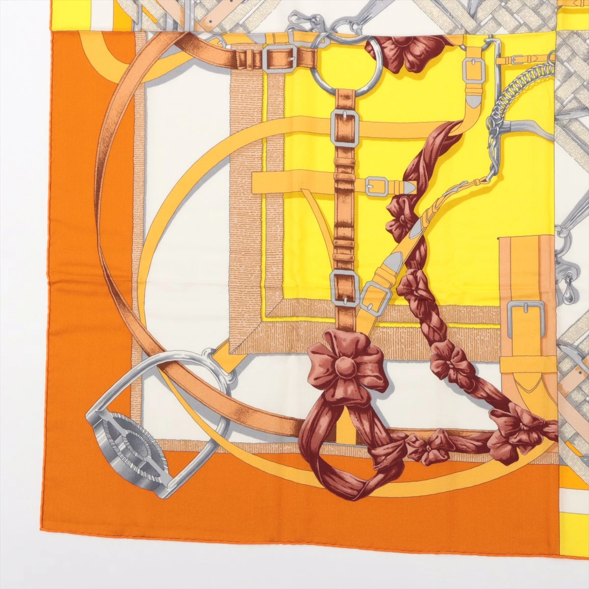 エルメス カレジェアン Grand Manege 大調教術 スカーフ カシミヤ