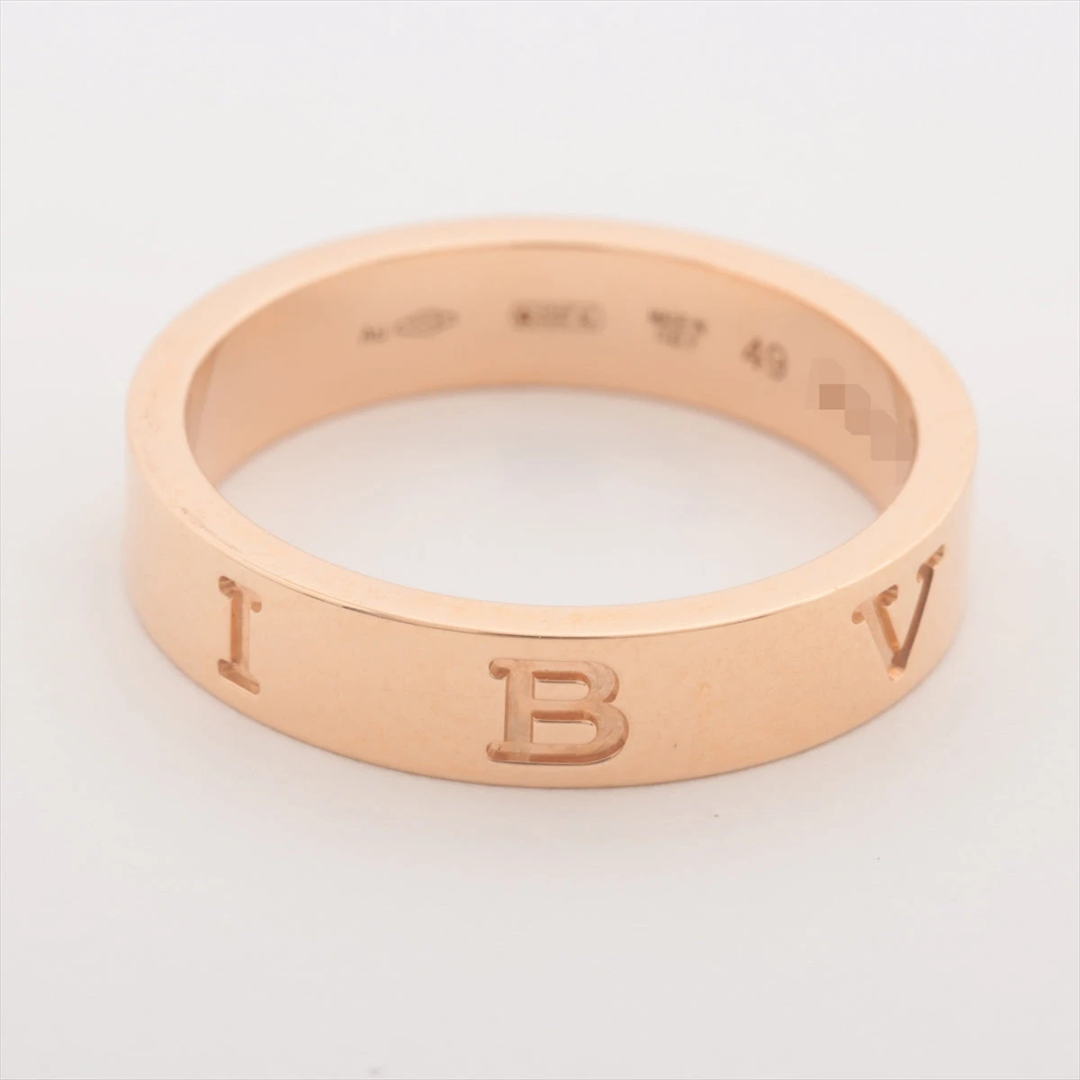 【新品同様】ブルガリ　ビーゼロワン　エッセンシャル　バンド　リング　Pt950 BVLGARI - 【新品同様】ブルガリ ビーゼロワン エッセンシャル