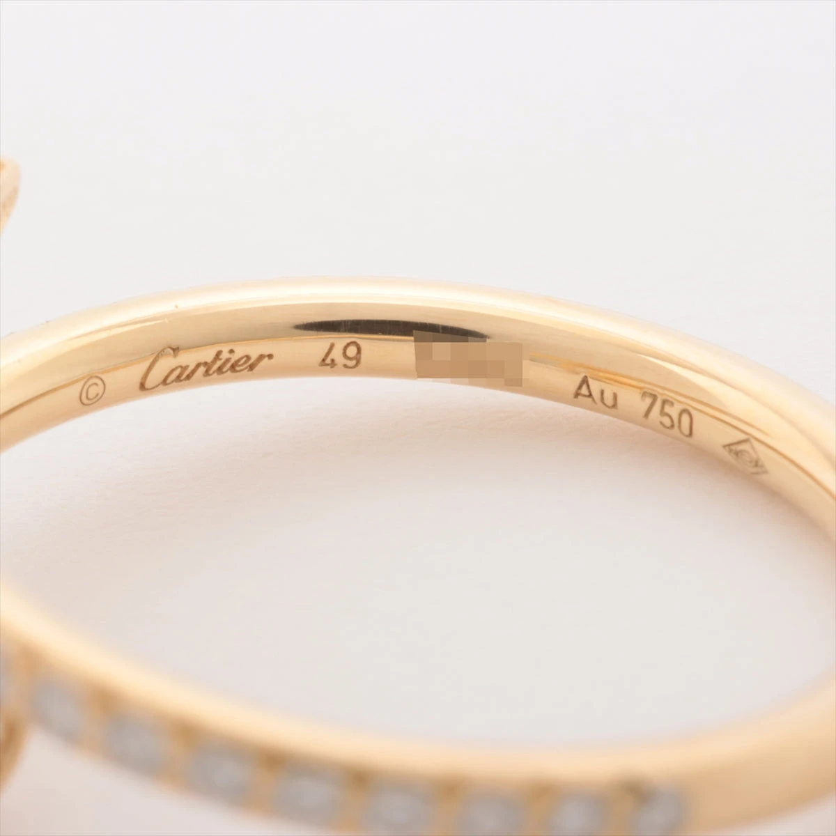 カルティエ ジュストアンクル ダイヤ リング 750(YG) 2.8g 49 B4231549