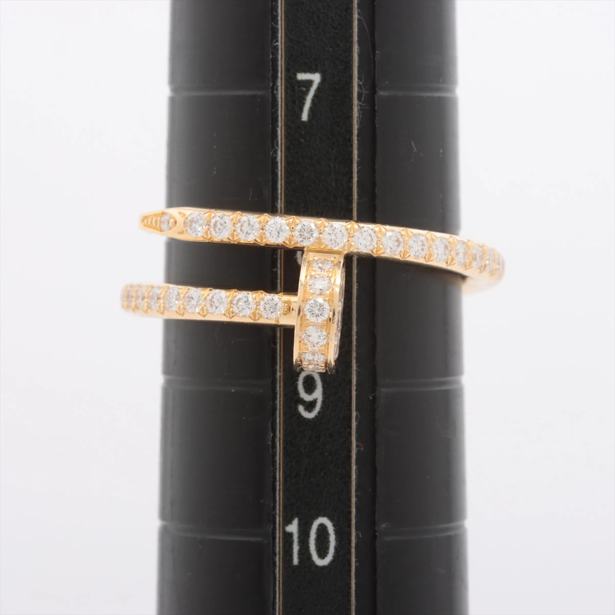 カルティエ ジュストアンクル ダイヤ リング 750(YG) 2.8g 49