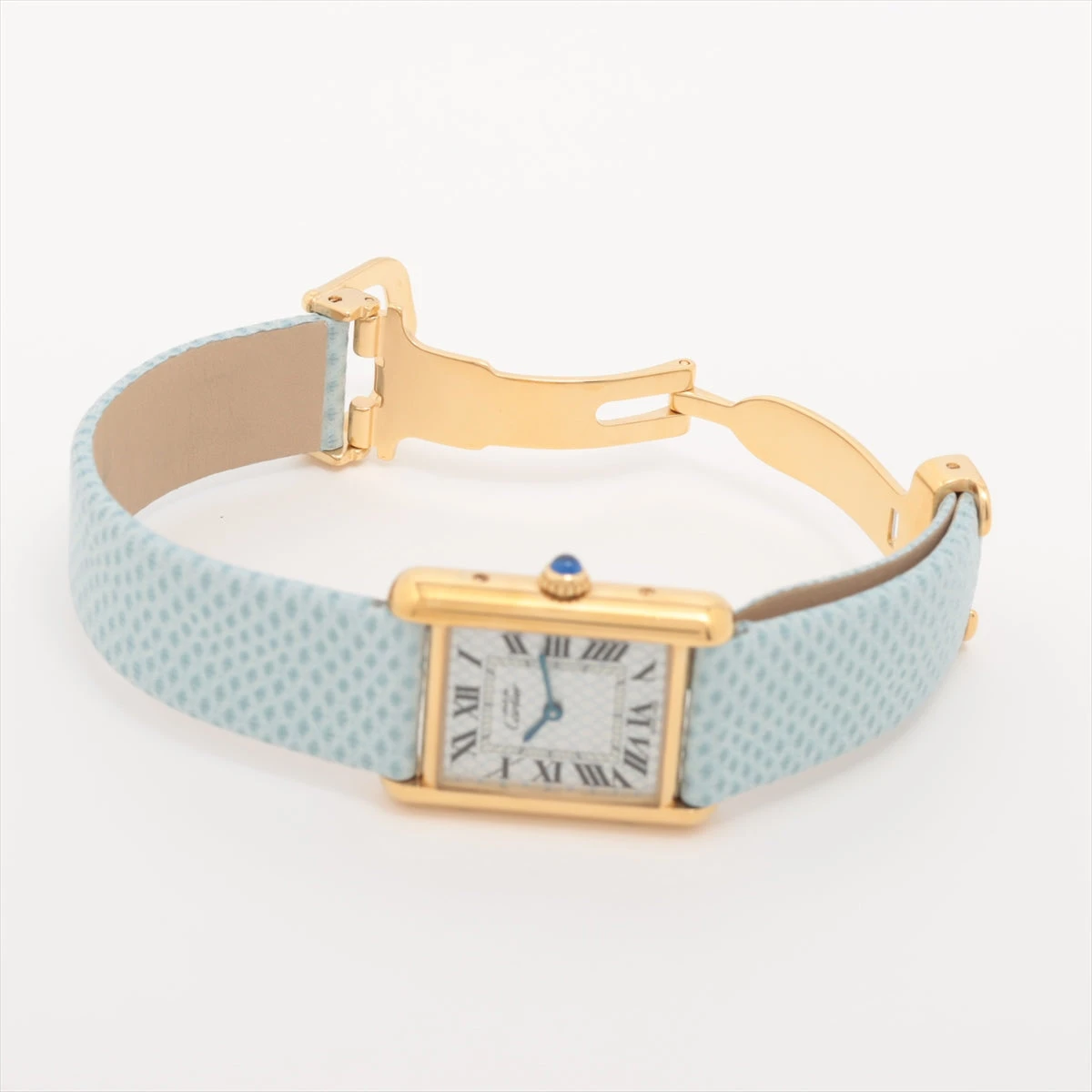 T090 カルティエ ヴェルメイユ マストタンクSM アイボリー文字盤 クォーツ カルティエ マストタンク ヴェルメイユ 白文字盤 W1018587