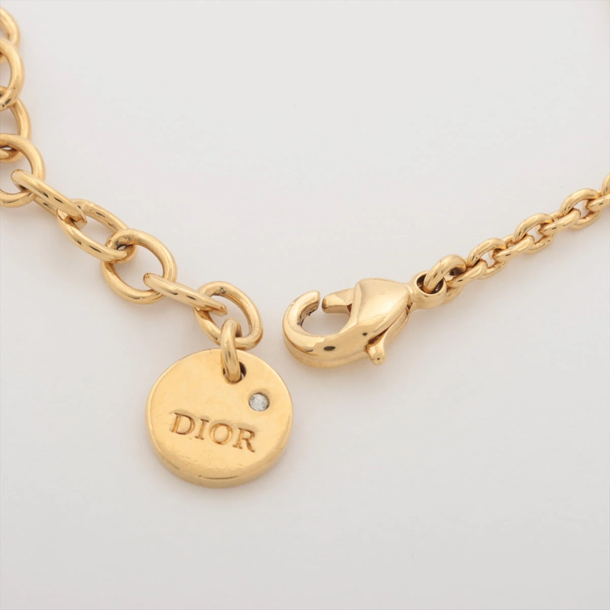 Dior ディオール ブレスレット CDロゴ フェイクパール ゴールドカラー ⑤ Dior ディオール ブレスレット CDロゴ フェイクパール ゴールド