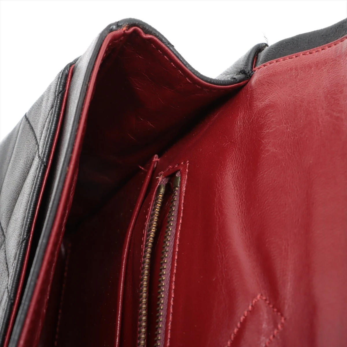 シャネル マトラッセ ラムスキン ダブルフラップ ダブルチェーン