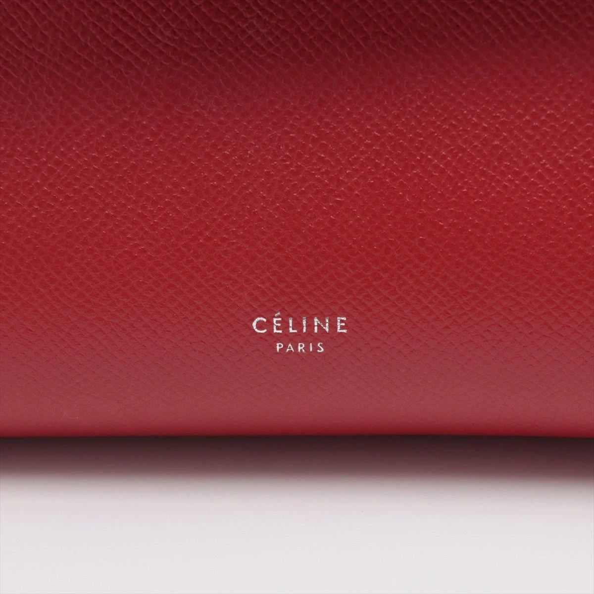 CELINE　セリーヌ 2way マイクロベルトバッグ レザー レッド セリーヌ ベルトバッグマイクロ レザー 2WAYハンドバッグ レッド
