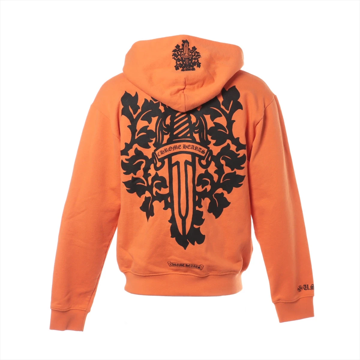 CHROME HEARTS ヴァインダガー オレンジ N パーカー Buy Chrome Hearts Vine Dagger Hoodie 'Orange' - 1383