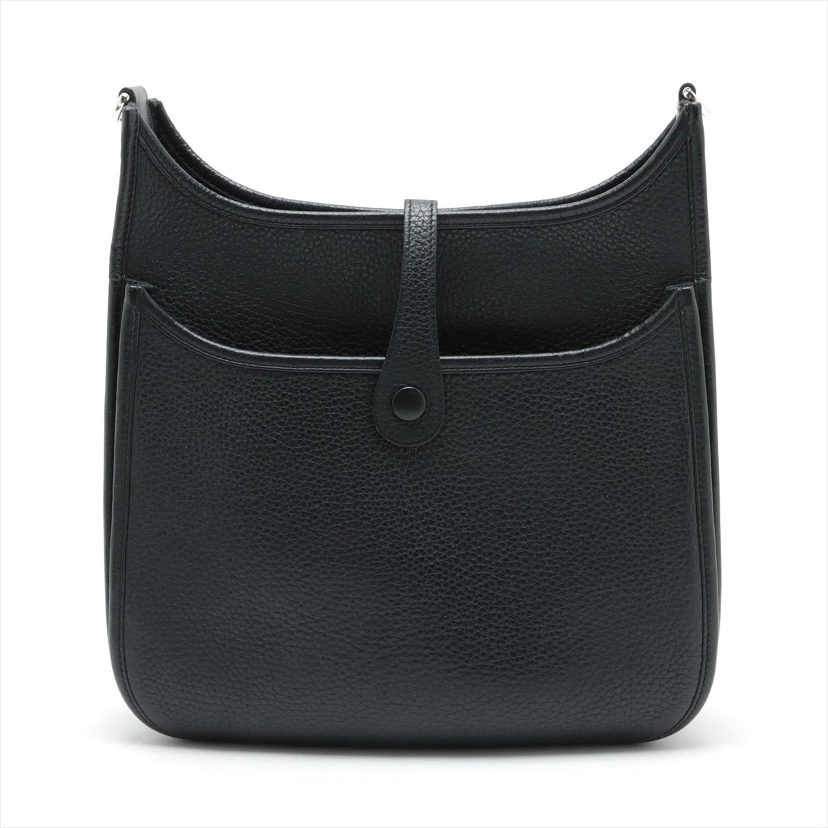 エルメス エブリン3PM トリヨンクレマンス ブラック シルバー金具 刻印  