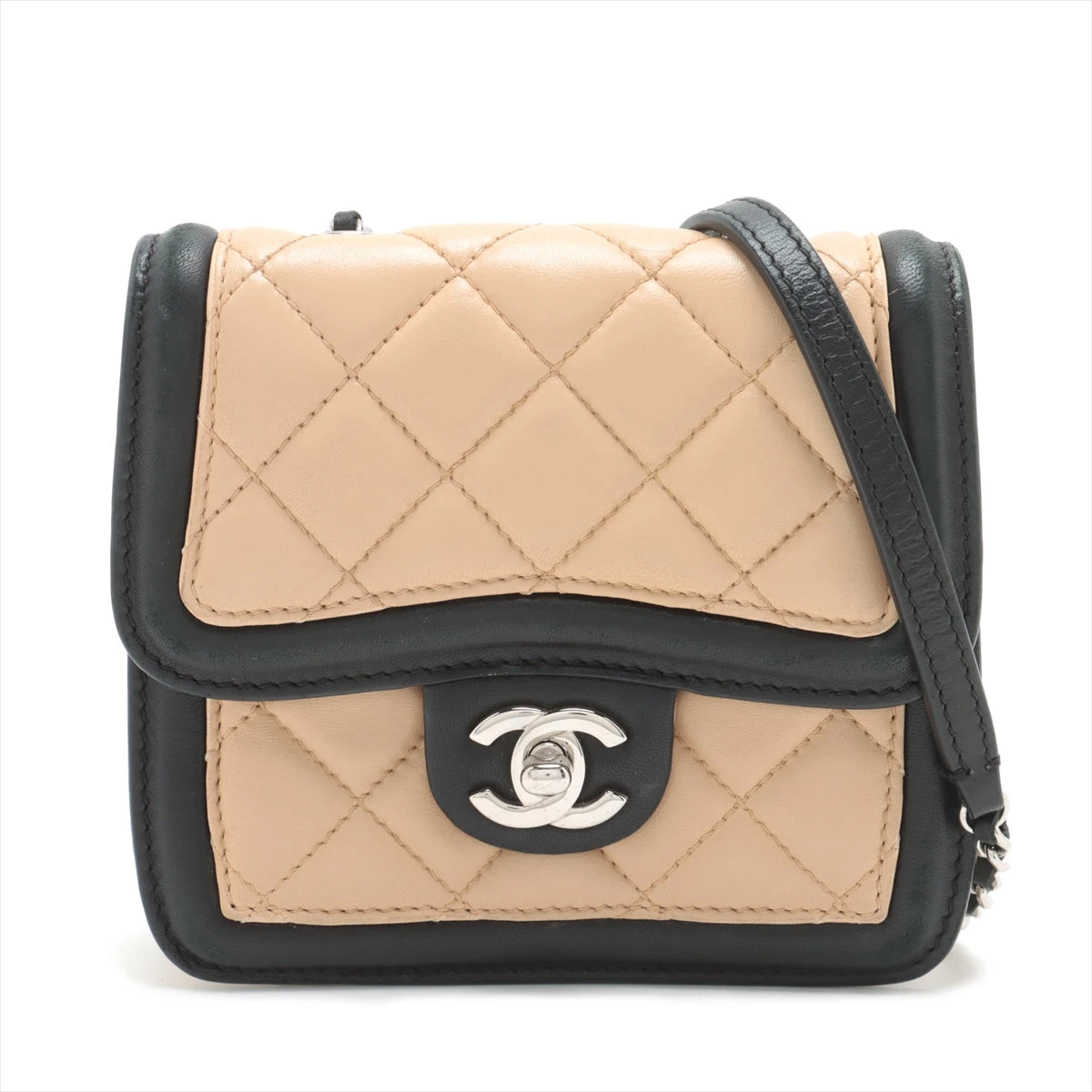 ミニマトラッセ チェーンショルダー ベージュ