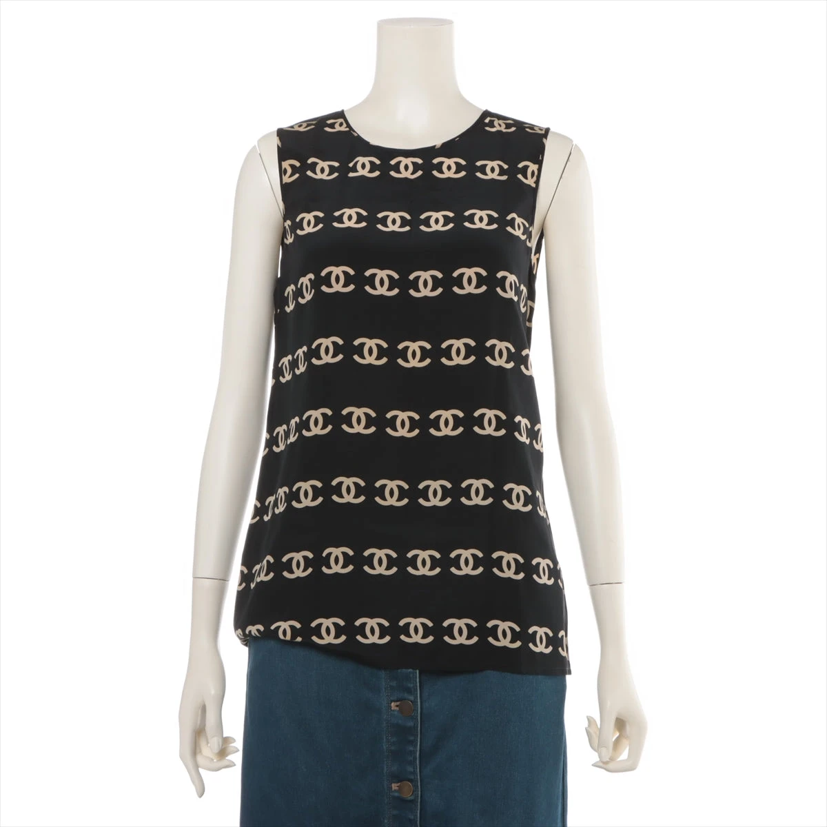 CHANEL シルクブラウス 38