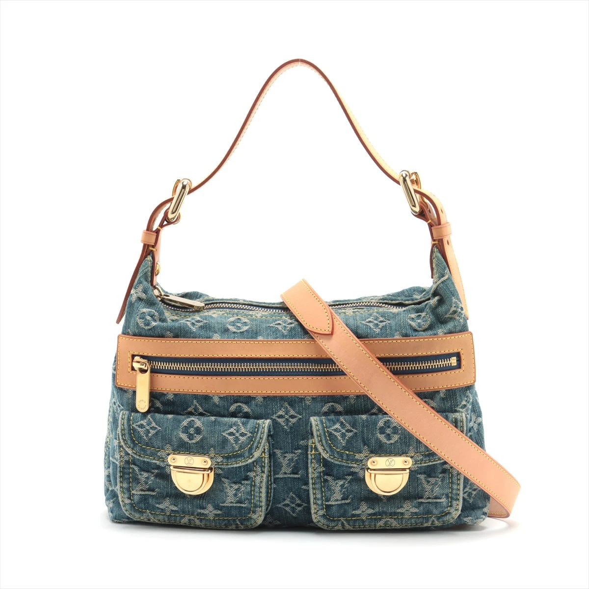 美品 ルイヴィトン バギーPM ハンドバッグ モノグラム デニム M95049 楽天市場】LOUIS VUITTON ルイヴィトン モノグラム デニム