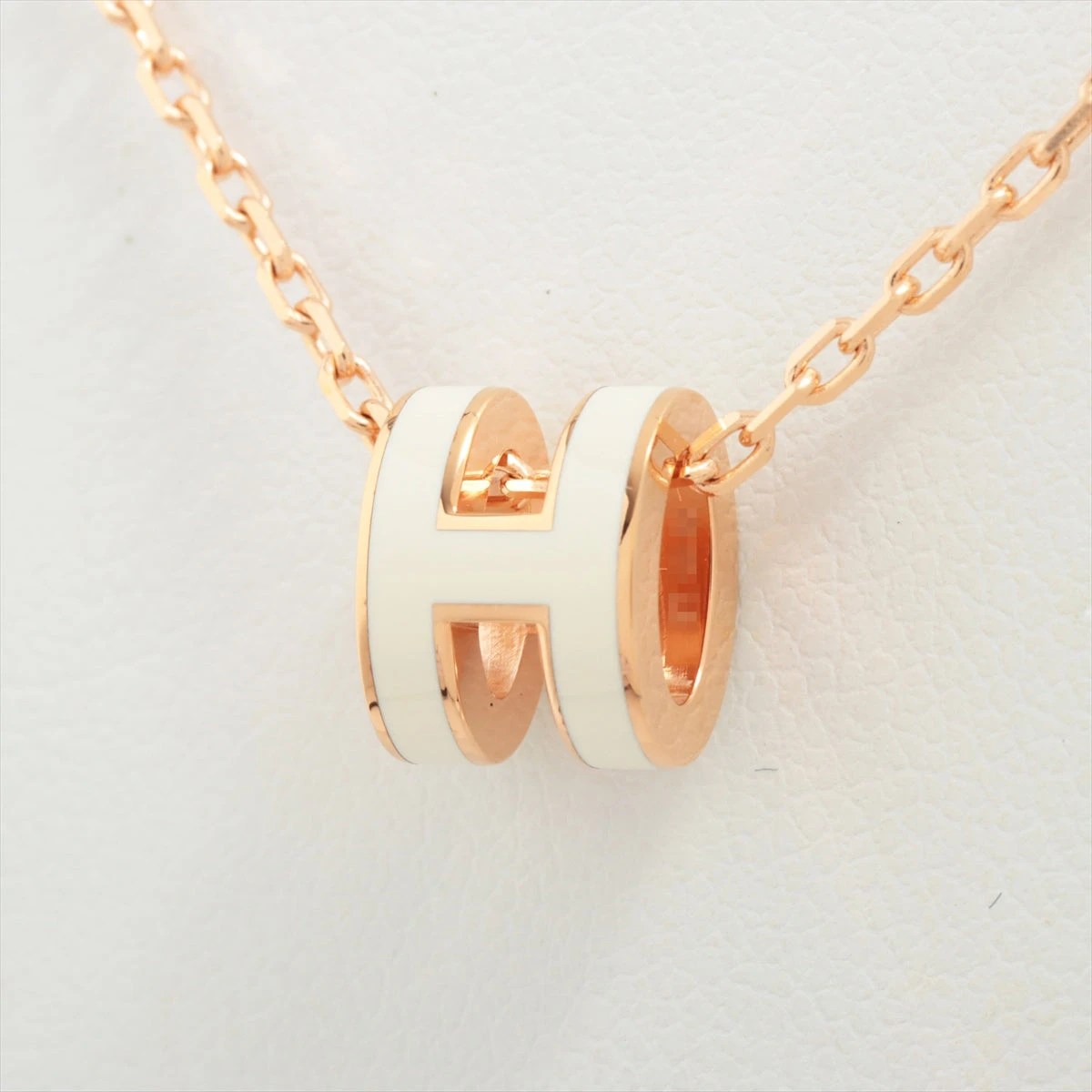 新品未使用/エルメス/ミニ・ポップH/ネックレス エルメス ミニポップアッシュH ネックレス GP ホワイト AP046992｜中古