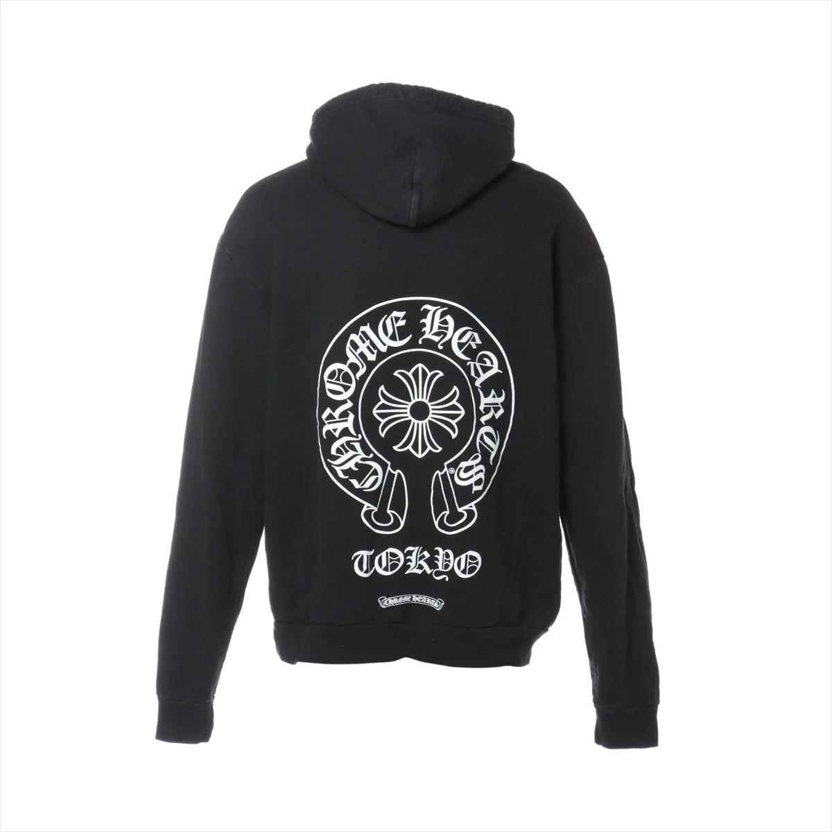 ◆東京限定◆CHROME HEARTS◆ホースシュー パーカー ブラック クロムハーツ ホースシュー パーカー コットン サイズL ブラック