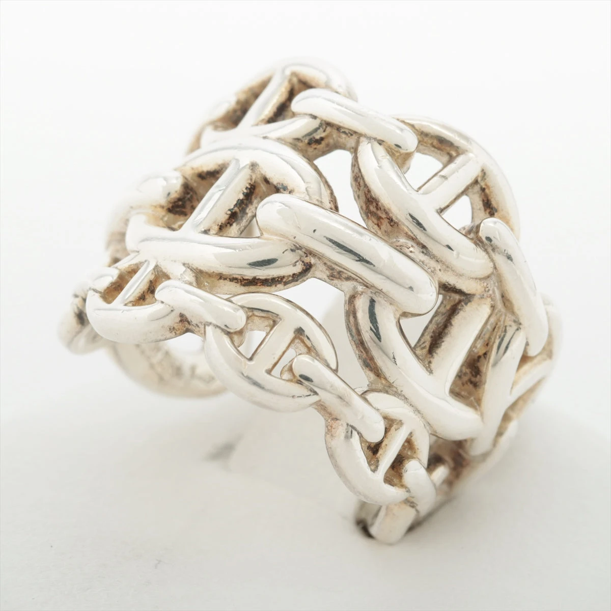 エルメス シェーヌダンクル アンシェネGM リング 52 925 13.2g