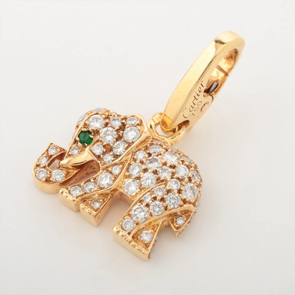 カルティエ キャンディ エメラルド ダイヤ チャーム 750(YG) 3.0g  