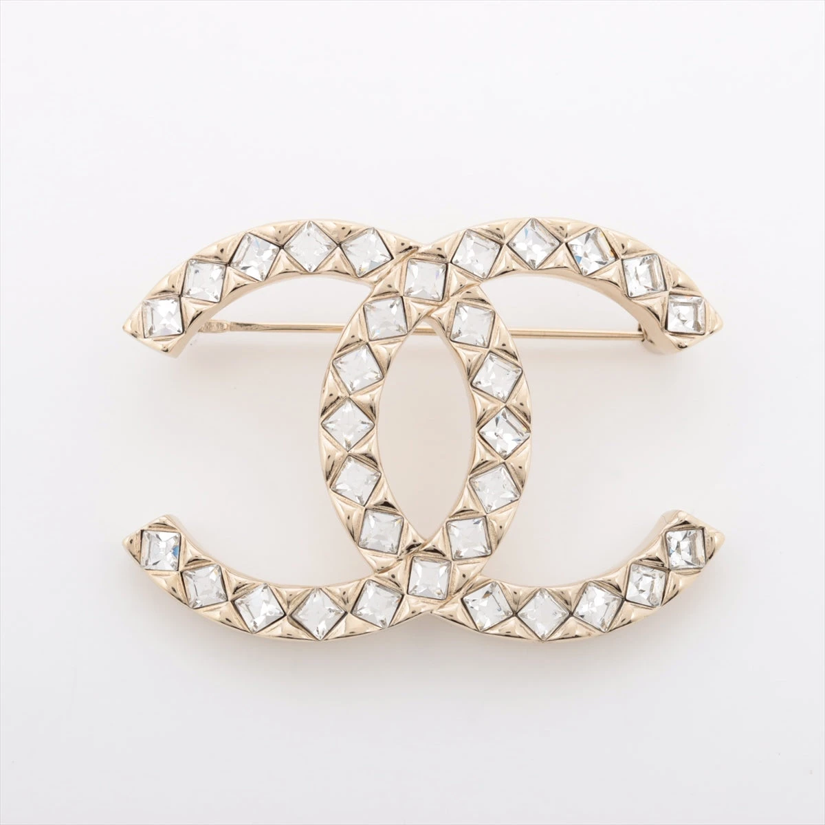 ✨️美品✨️ シャネル ココマーク ラインストーン ブローチ ゴールド 刻印有り CHANEL - □極美品□ CHANEL シャネル ココマーク 174 ライン