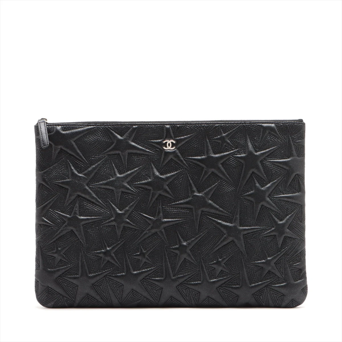 シャネル ラムスキン マトラッセ クラッチ ハンド バッグ ココマーク CHANEL - 良品 CHANEL シャネル ココマーク マトラッセ