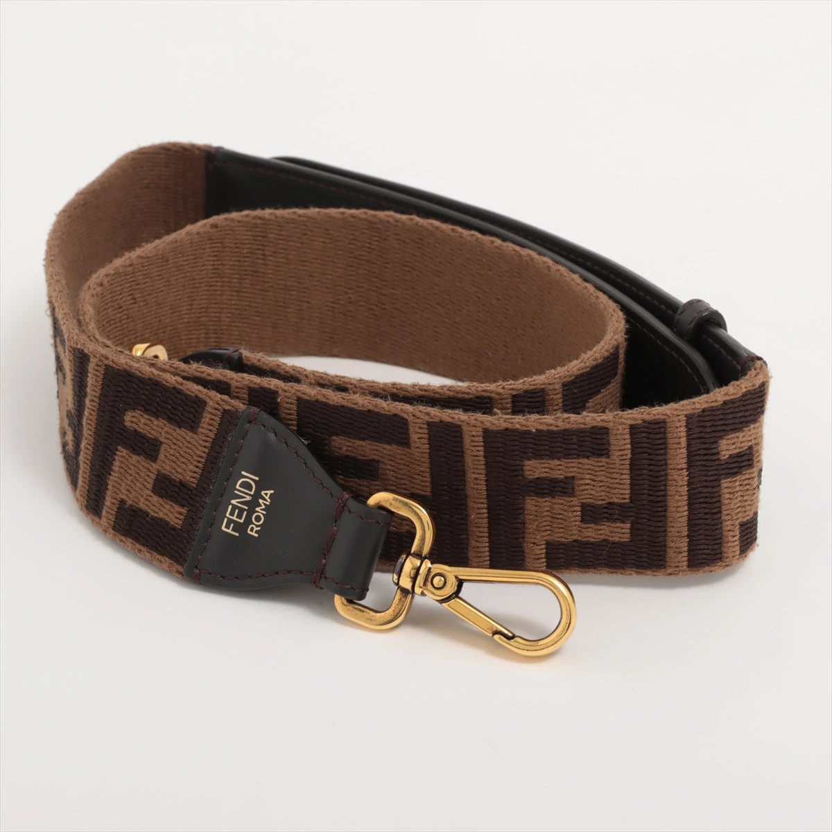 フェンディ ストラップユー ショルダーストラップ キャンバス×レザー