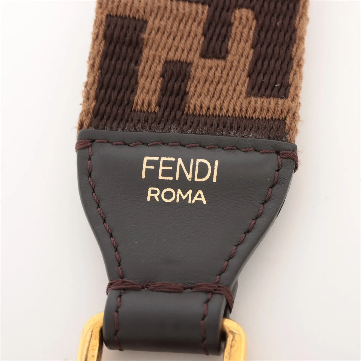 フェンディ ストラップユー ショルダーストラップ キャンバス×レザー