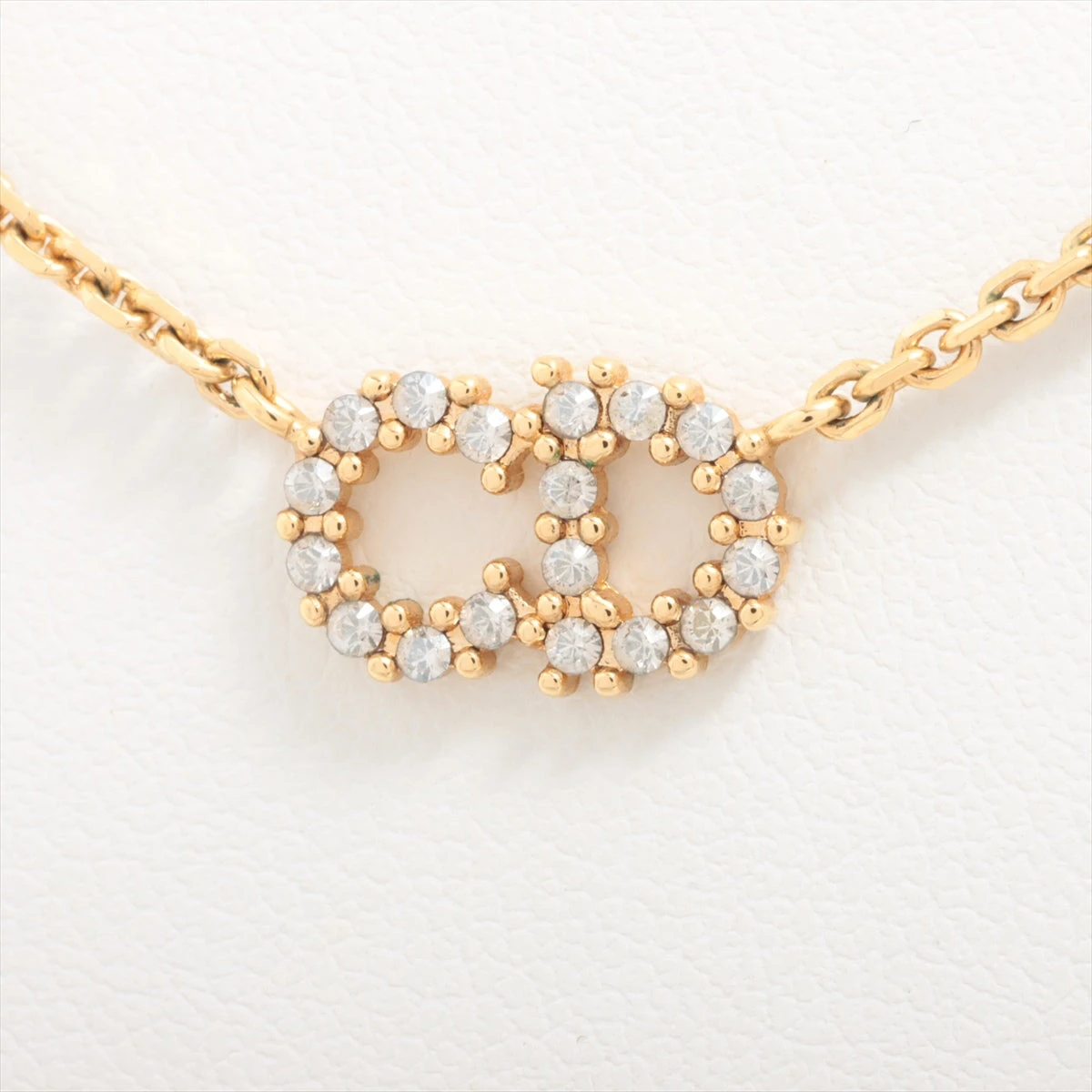 美品　ディオール クレール ディー リュヌ ネックレス ラインストーン ディオール Clair D Lune クレール ディー リュヌ ネックレス GP