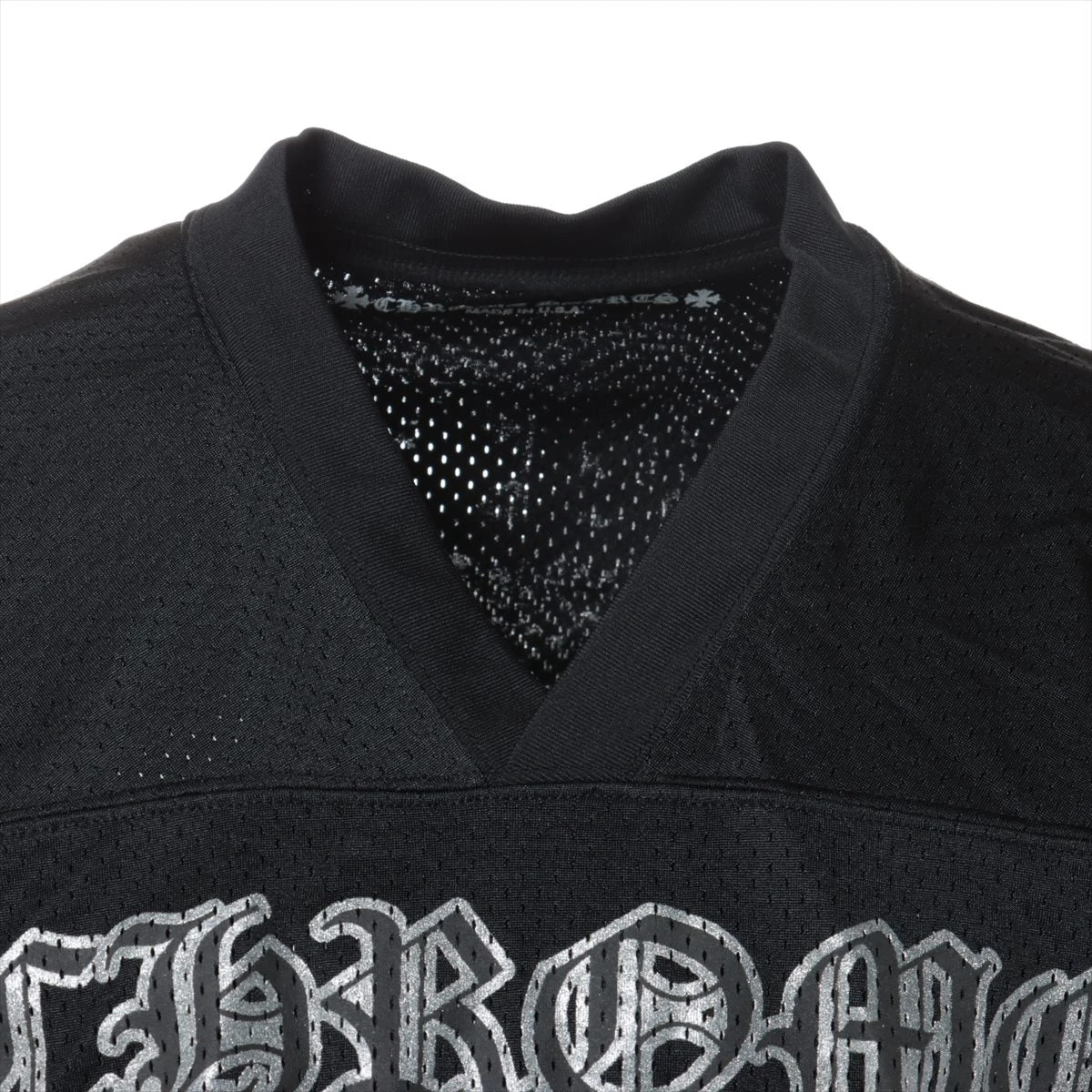 【、】CHROME HEARTS メッシュシャツ ブラック　XLタグ アメリカ様専用】CHROME HEARTS メッシュシャツ ブラックXLタグ