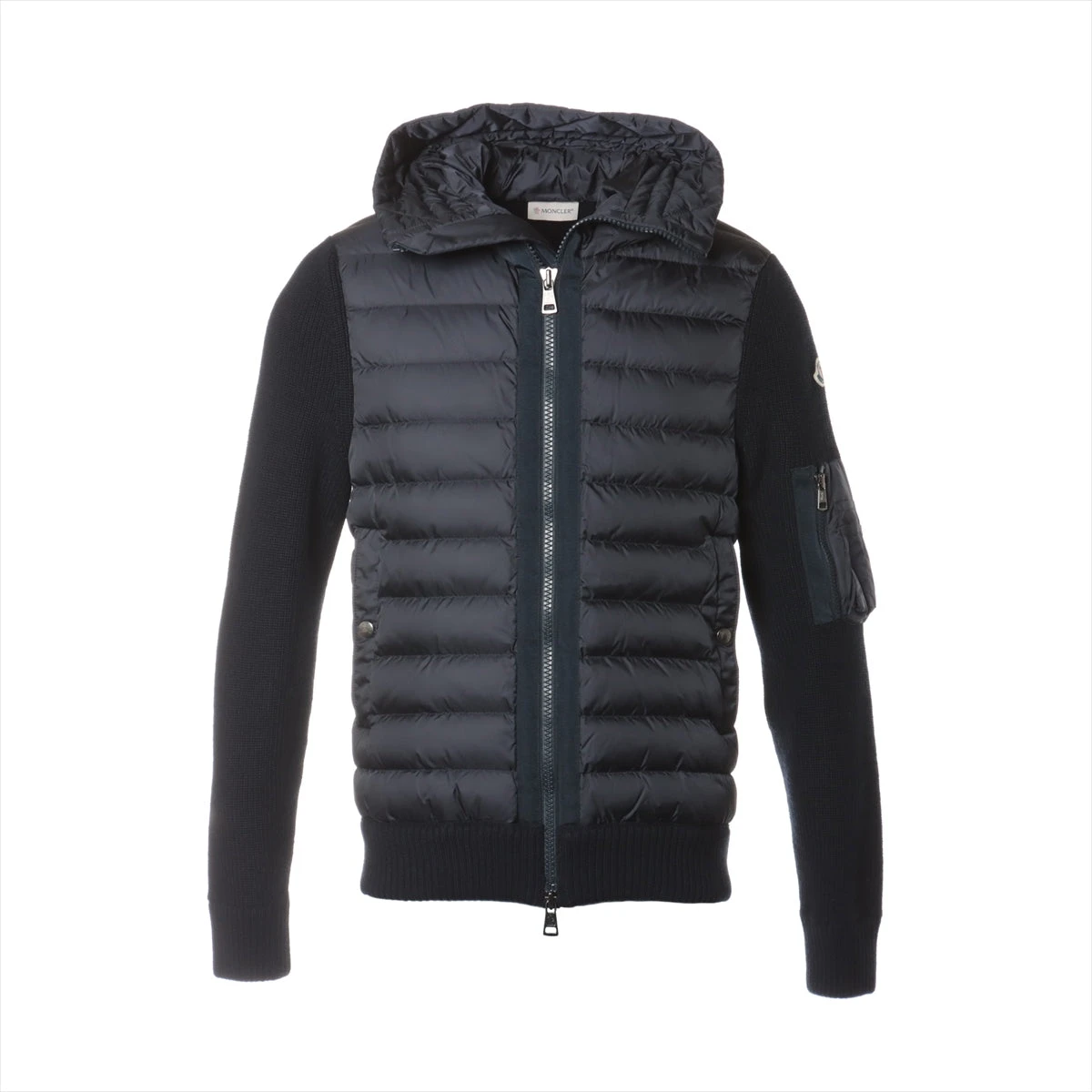 極美品MONCLER ネイビー ダウンジャケット MONCLER ネイビー ダウンジャケットS