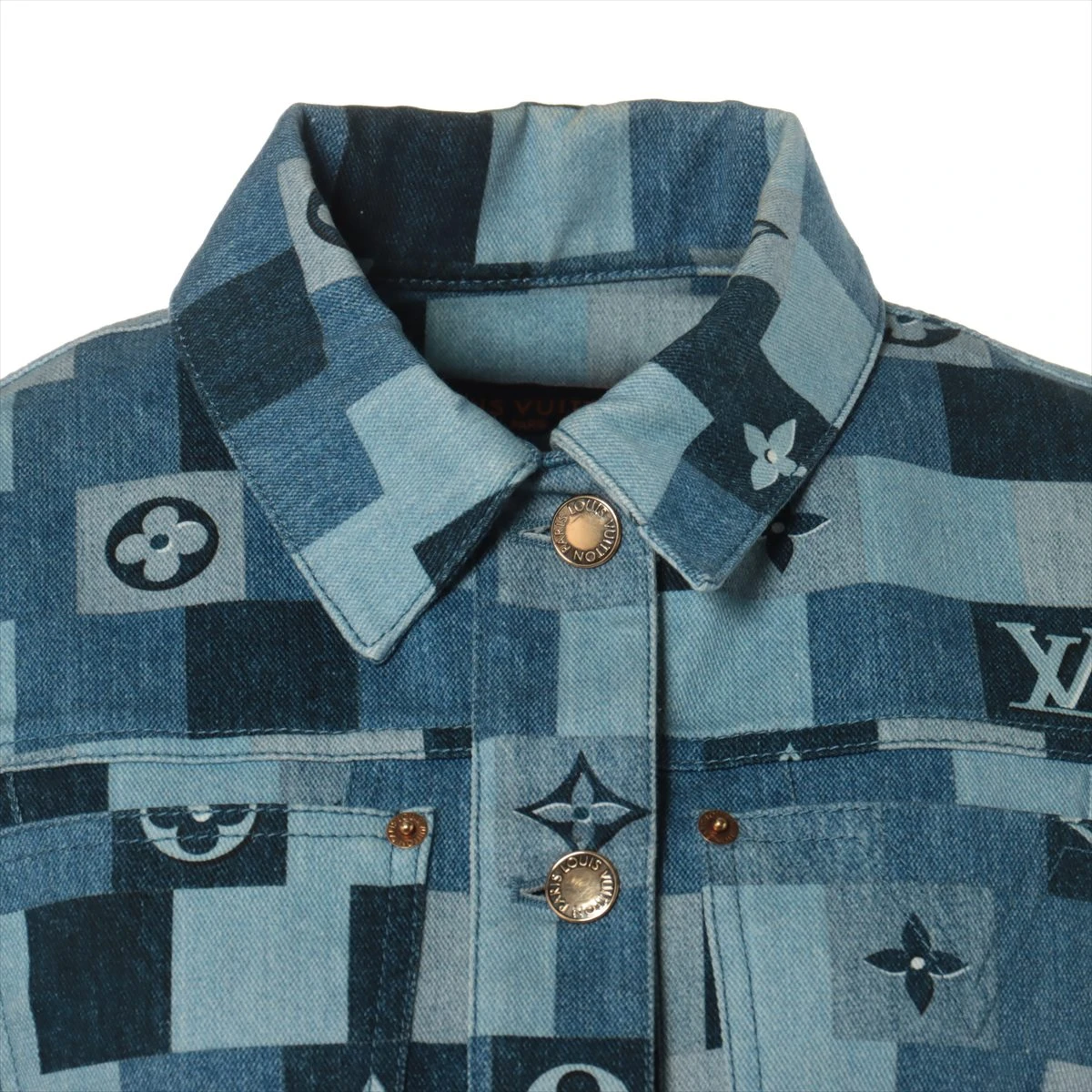 ルイヴィトン　モノグラムデニムジャケット#36 ルイヴィトン モノグラム デニムジャケット M (Louis Vuitton