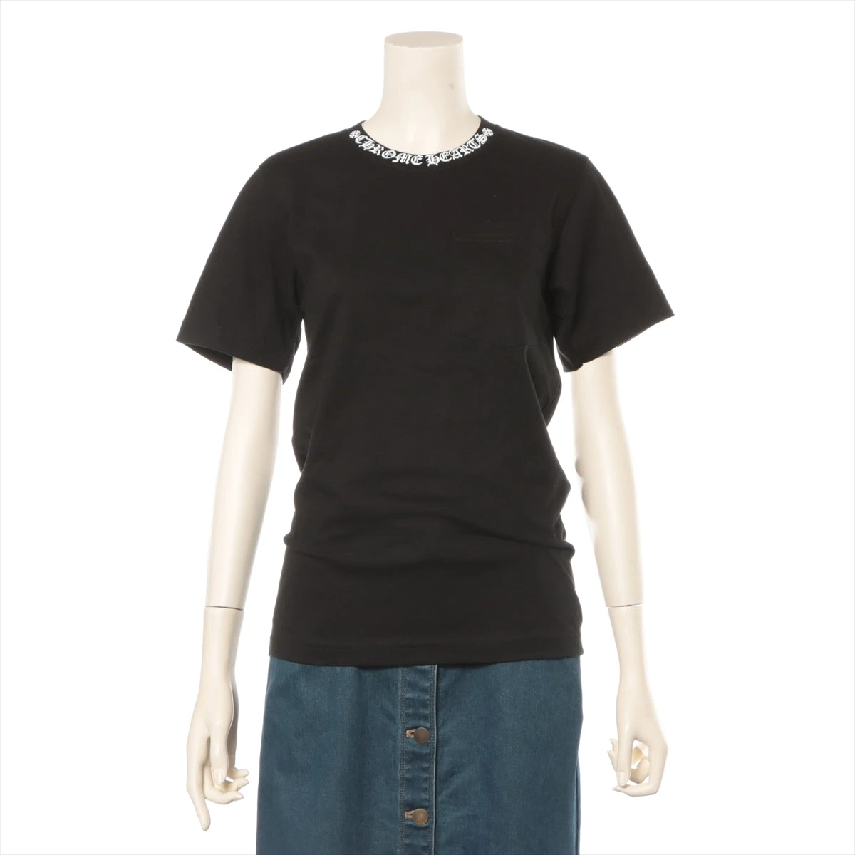 クロムハーツ Tシャツ コットン サイズXS ブラック AH018736｜中古 