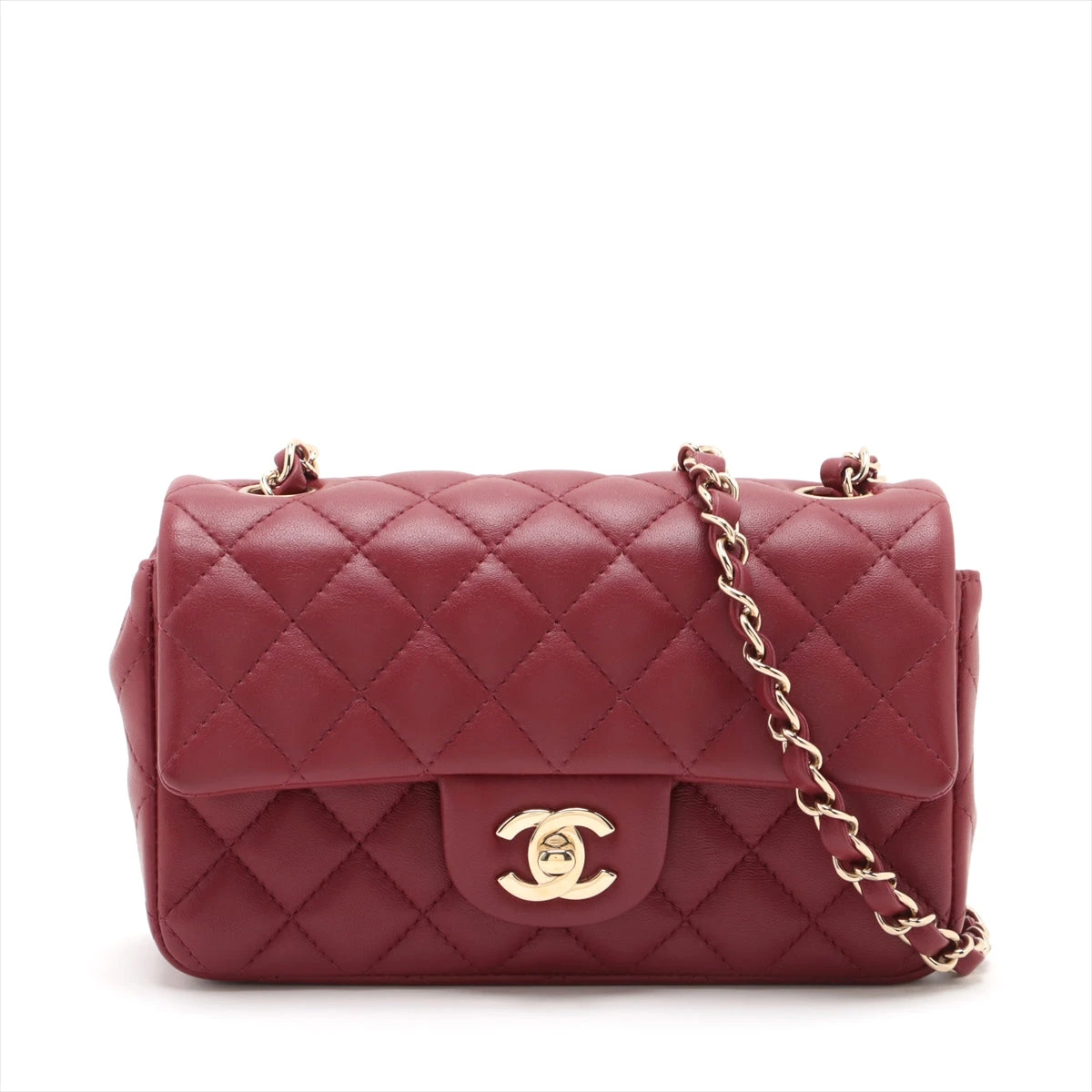 CHANEL レジン バングル バーガンディ・アイボリー