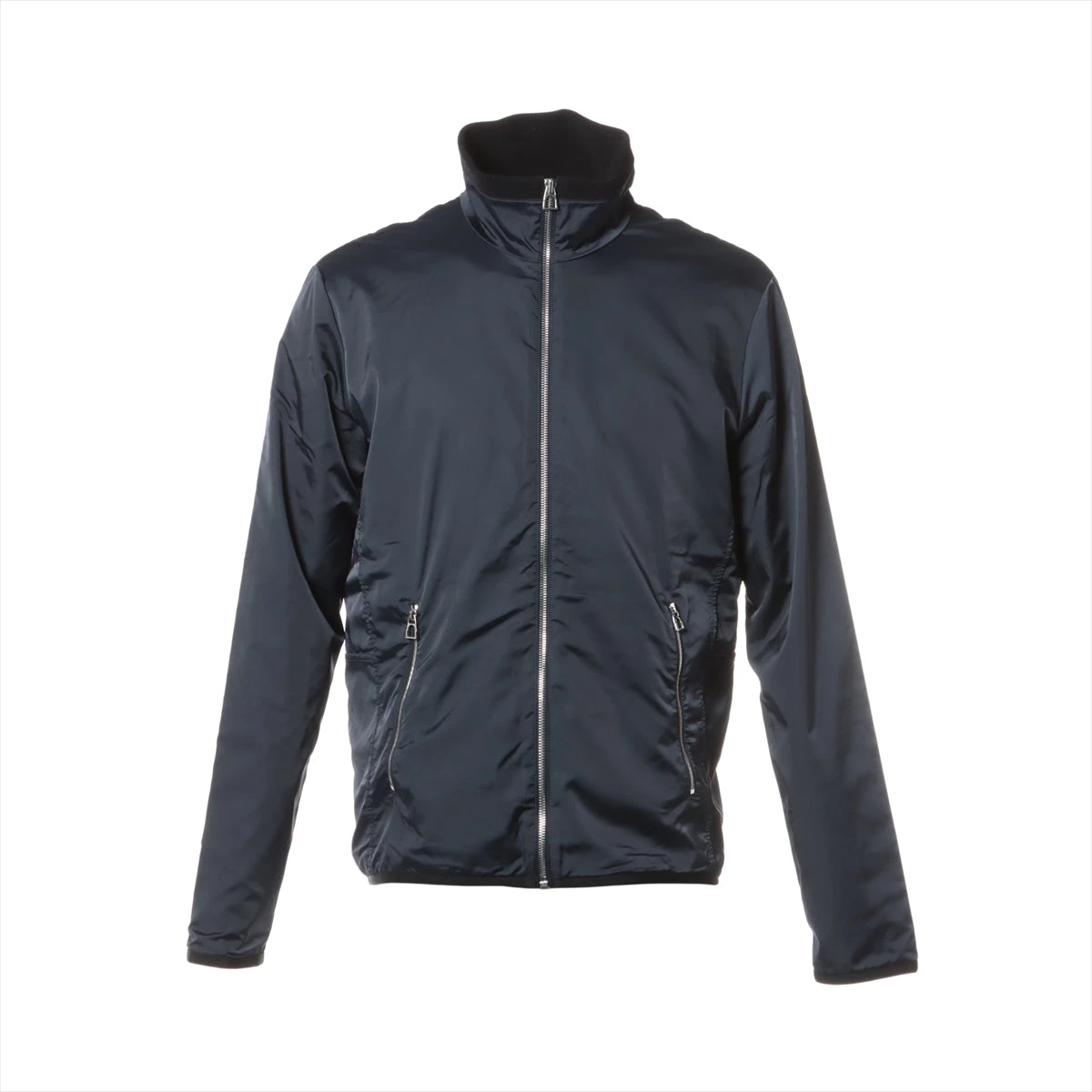 エルメス ナイロン×ポリウレタン ブルゾン L メンズ ネイビー