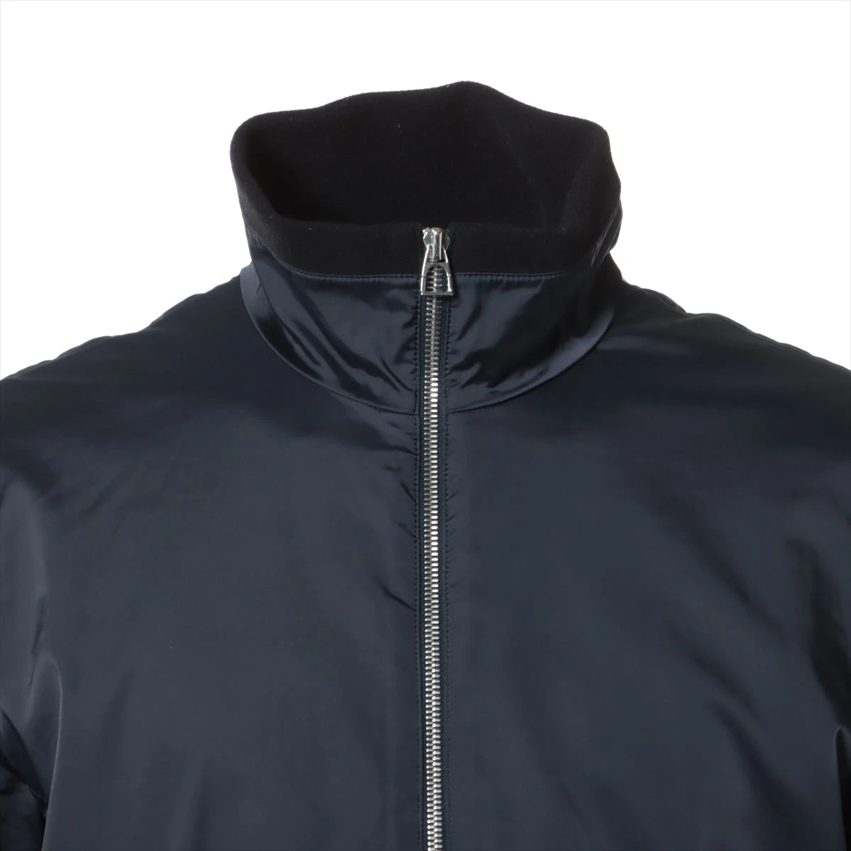 エルメス ナイロン×ポリウレタン ブルゾン L メンズ ネイビー