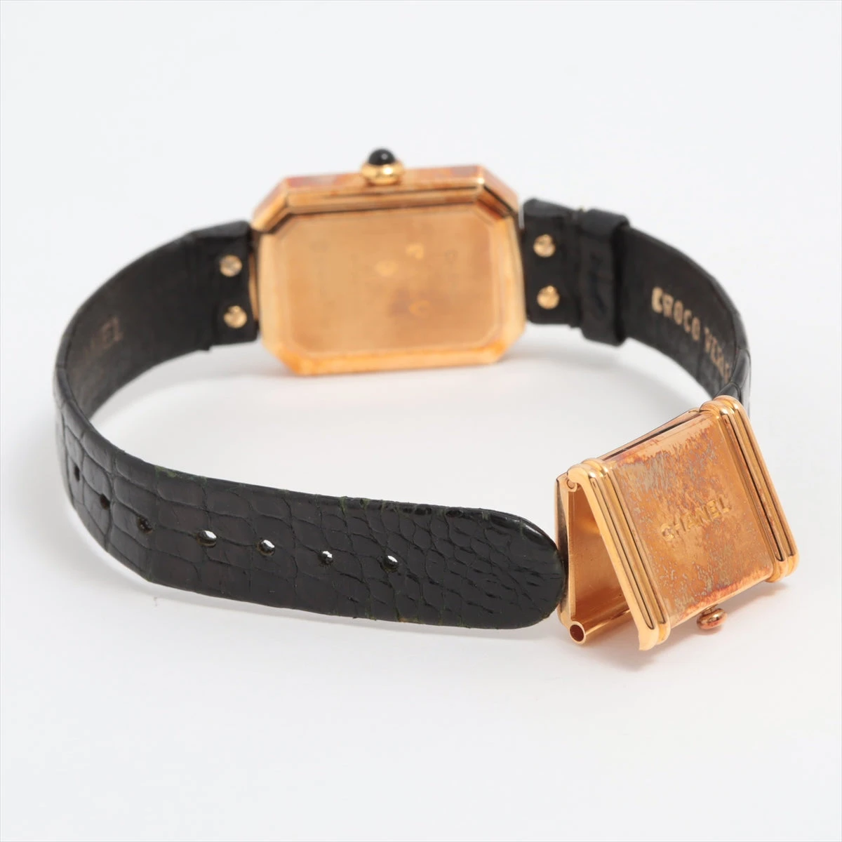 シャネル プルミエール H0094 YG×革 QZ 黒文字盤 A2328755｜中古