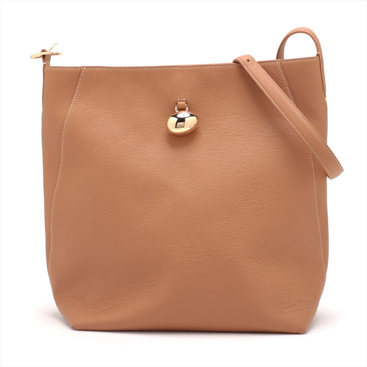 CAFUNE ブラウンレザーショルダーバッグ ショルダーバッグ ブラウン（茶色）系 CAFUNE(カフネ) バッグ