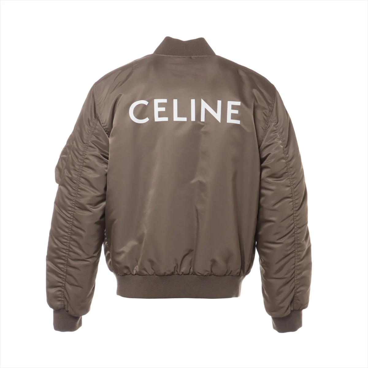 美品セリーヌエディ期ボンバートラックジャケットS セリーヌ 23SS ポリエステル×ナイロン 中綿ジャケット 48 メンズ