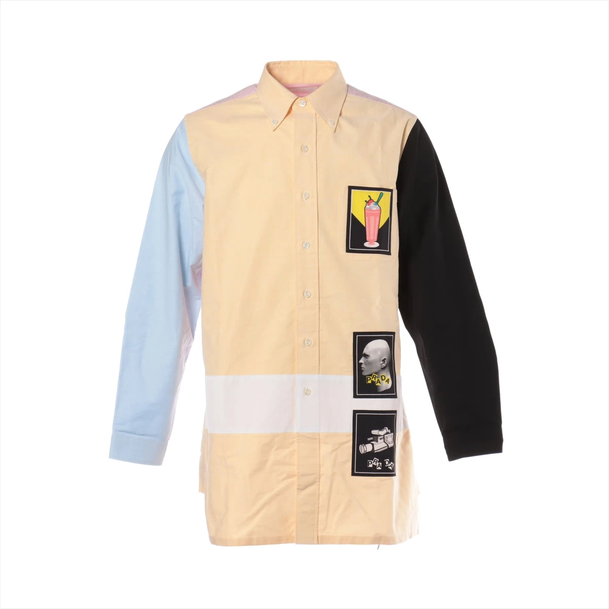 プラダ 20SS コットン シャツ 39 メンズ マルチカラー スペシャル 