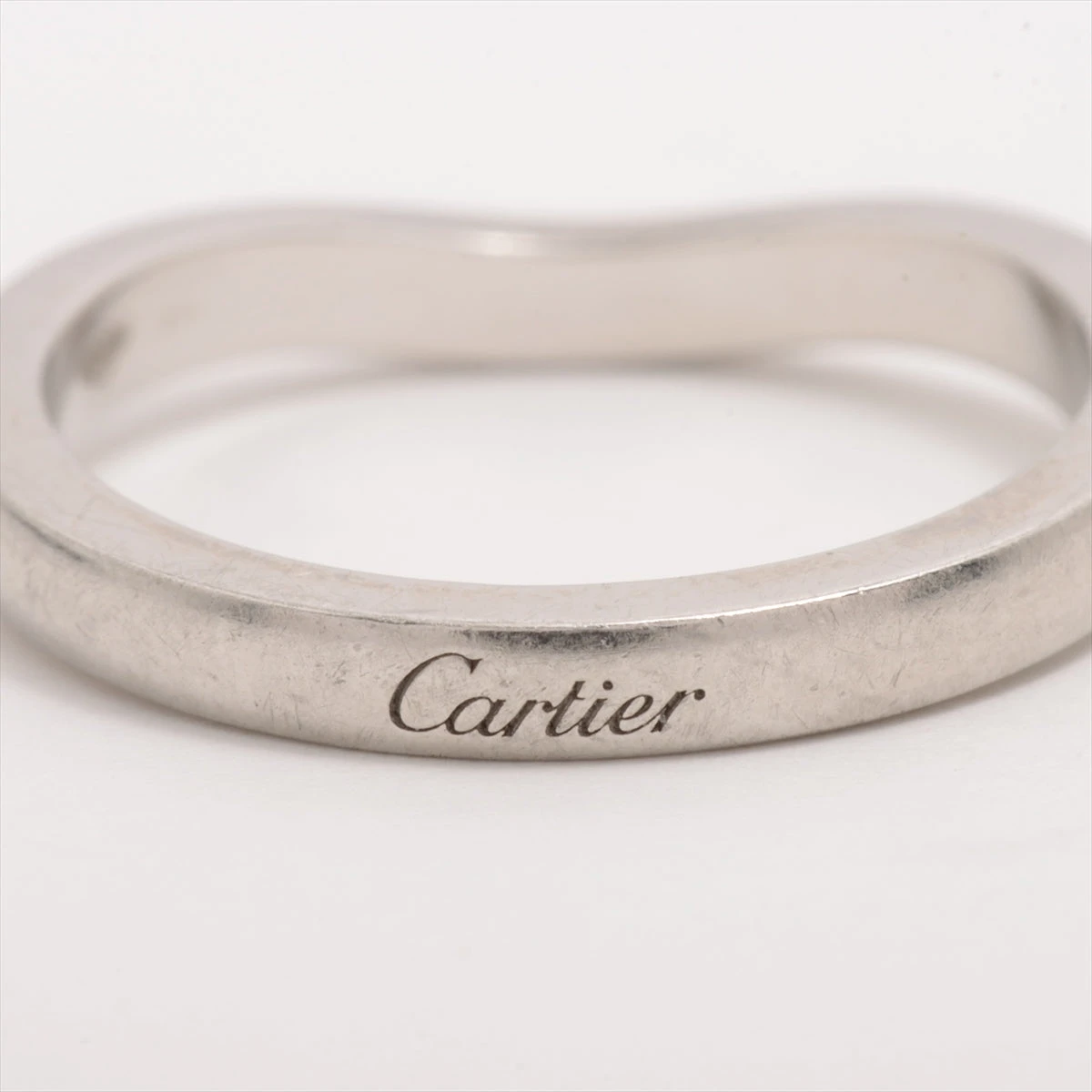 カルティエ バレリーナカーブ ハーフエタニティ ダイヤ リング