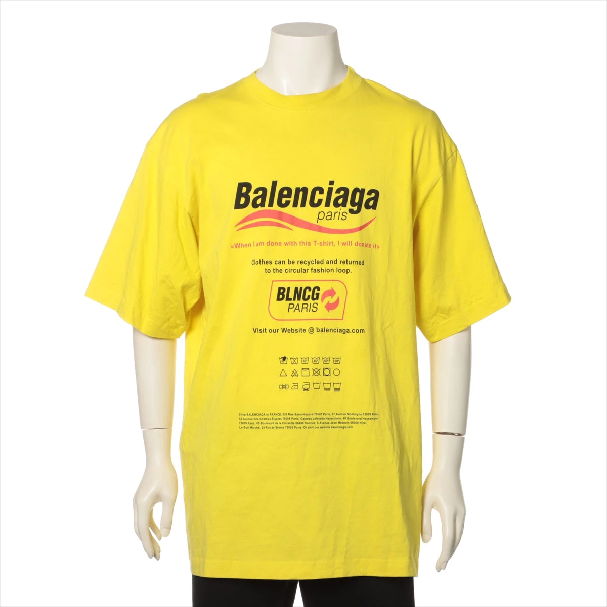 BALENCIAGA イエロー Tシャツ XXS