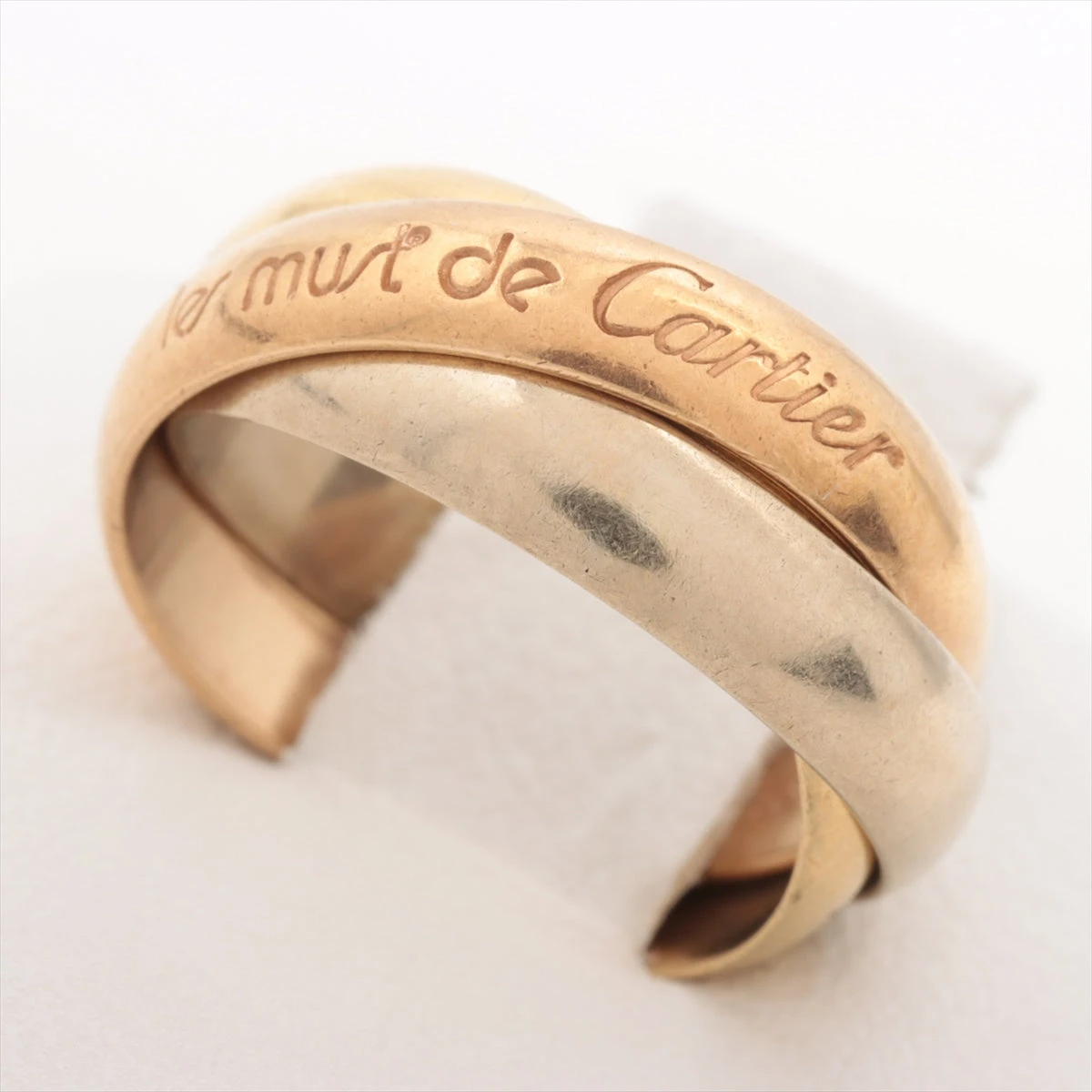 カルティエ トリニティ リング 750(YG×PG×WG) 6.0g 45 A2494748｜中古  