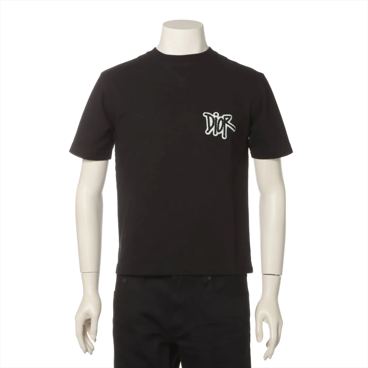 ディオール コットン Tシャツ XXS メンズ ブラック 033J625I0554