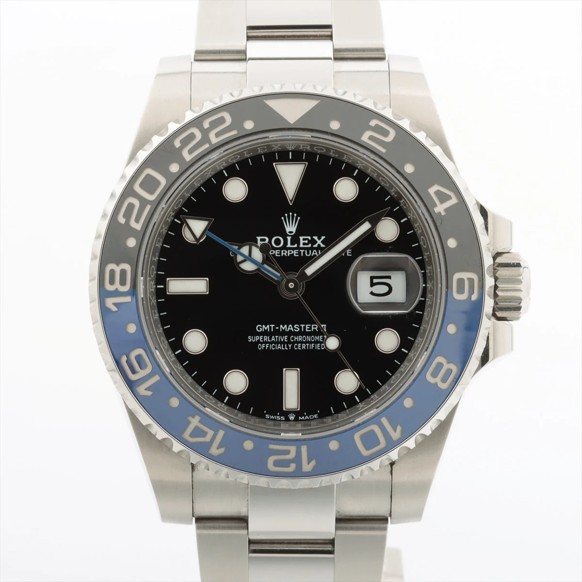 ロレックス GMTマスターⅡ 126710BLNR SS AT 黒文字盤 オイスターブレスレット あまりごま1