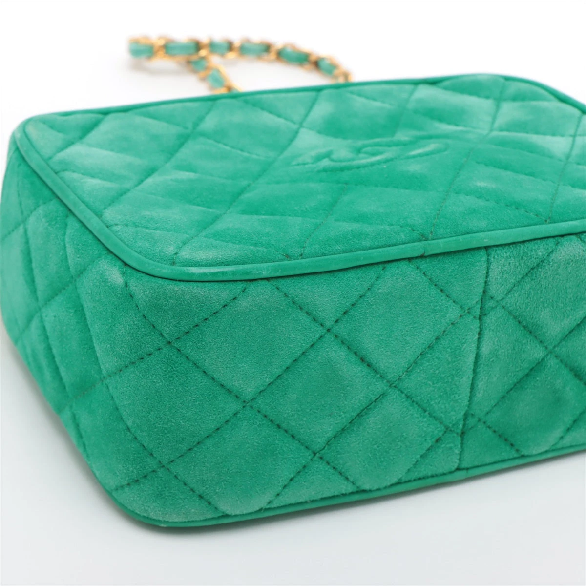 シャネル マトラッセ スエード チェーンショルダーバッグ フリンジ