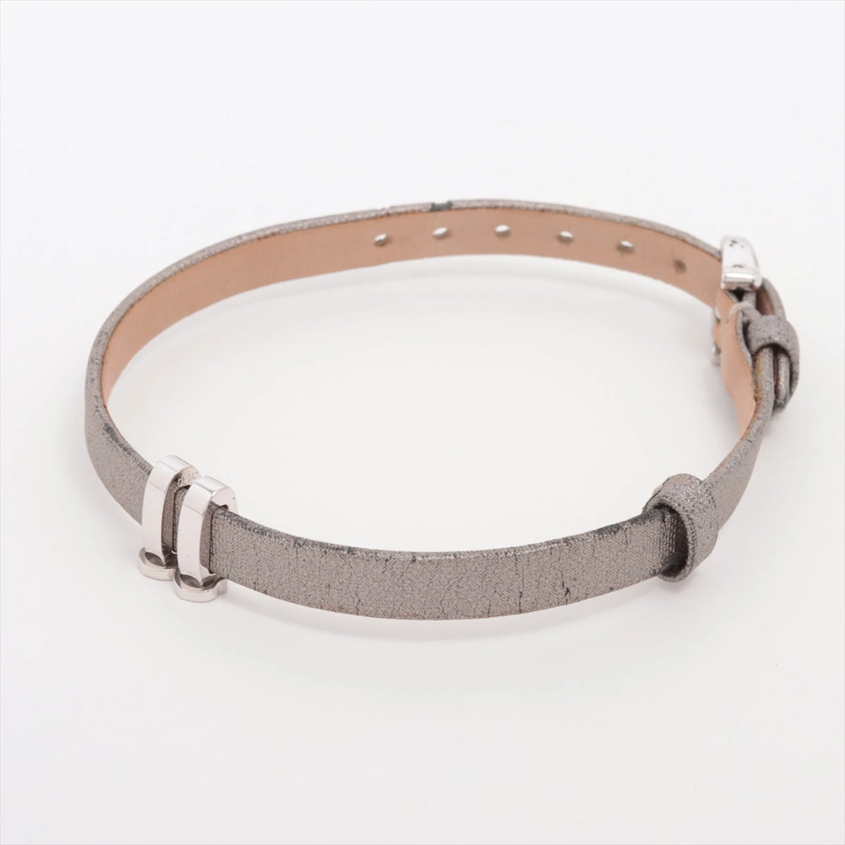 カルティエ レザーブレスレット 750(WG) 総5.9g A2524386｜中古