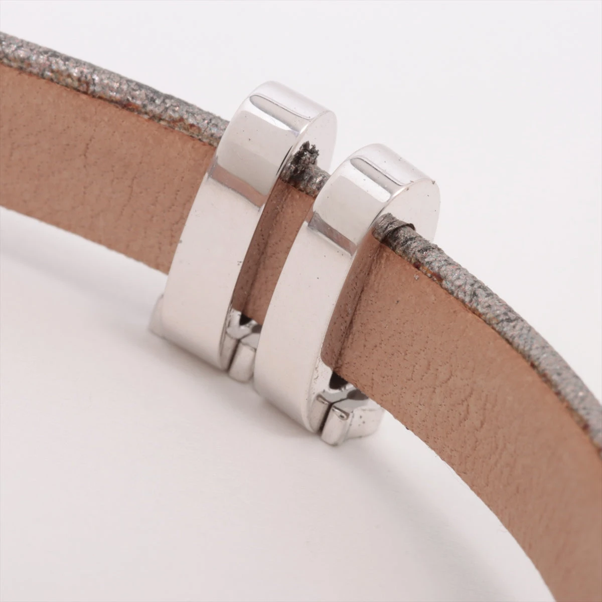 カルティエ レザーブレスレット 750(WG) 総5.9g A2524386｜中古