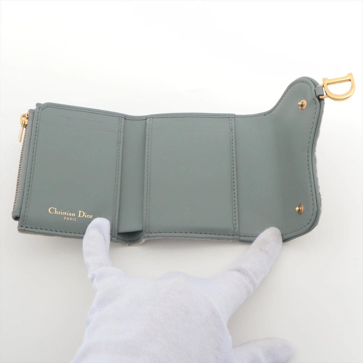 ANA15 クリスチャンディオール 極美品 サドル コンパクトウォレット ANA15 クリスチャンディオール 極美品 サドル コンパクト